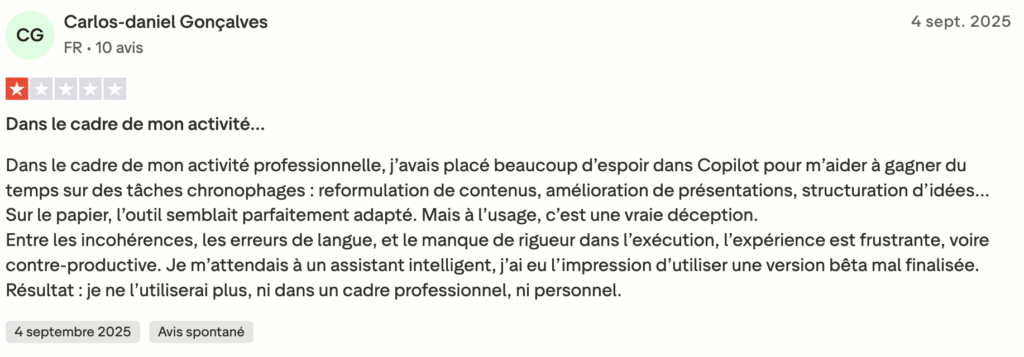 copilot avis