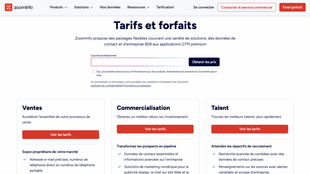 ZoomInfo tarif alternative copilot