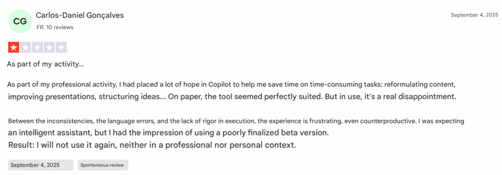 copilot reviews