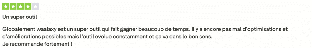 Waalaxy avis 2 Bardeen extension