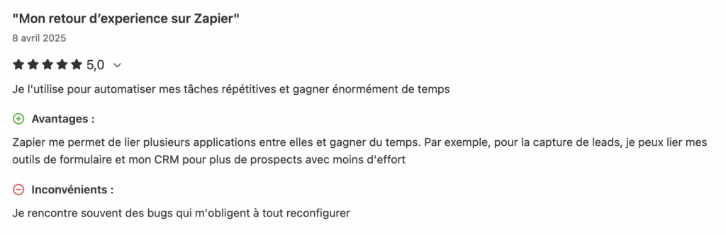 Zapier avis alternative Bardeen extension