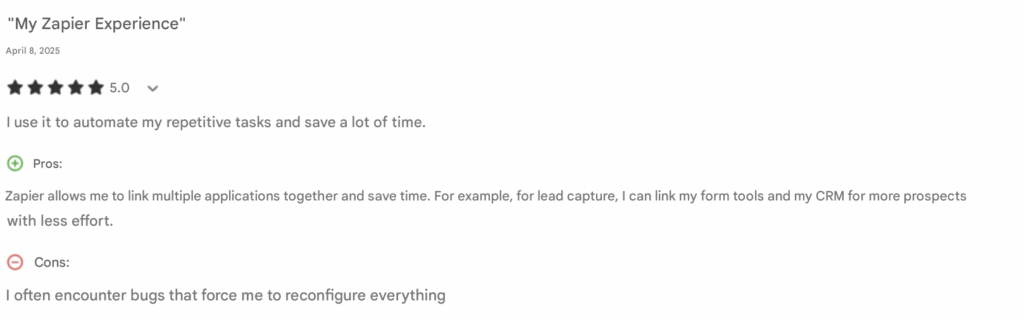 Zapier reviews , bardeen alternative