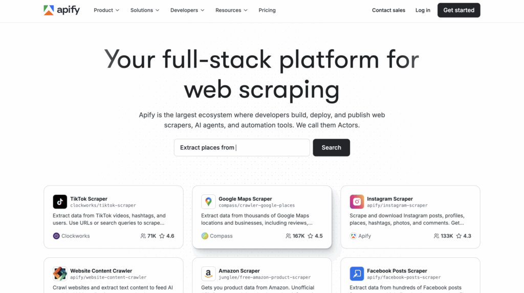 Apify alternative bardeen extension