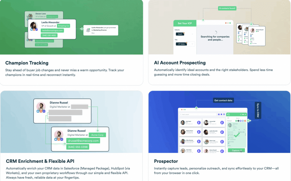 dropcontact alternative leadIQ landing