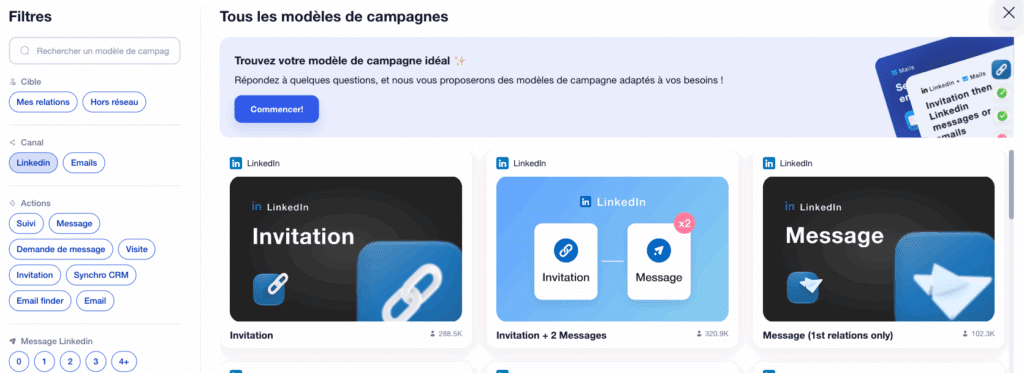 stratégie de niche campagne waalaxy