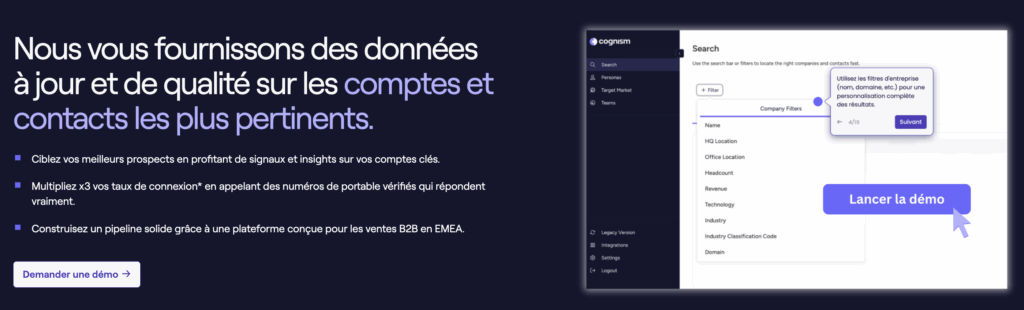6sense alternative cognism landing