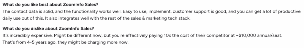 6sense reviews ZoomInfo Intent customer reviews