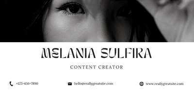 Email signature with banner