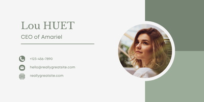 CEO email signature with photos