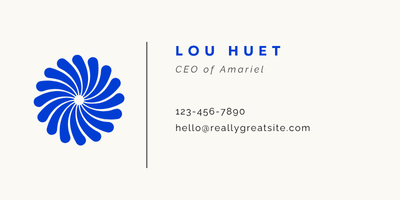 CEO email signature without photos