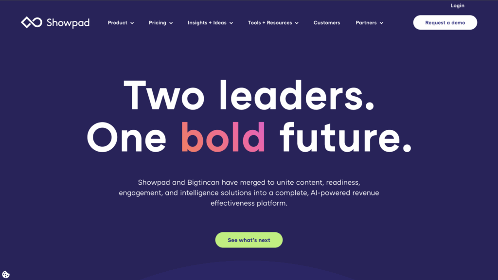 Sales Enablement tools : Showpad
