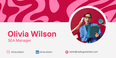 Email signature for freelancers