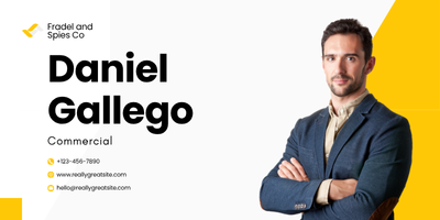 Email signature with the same color palette