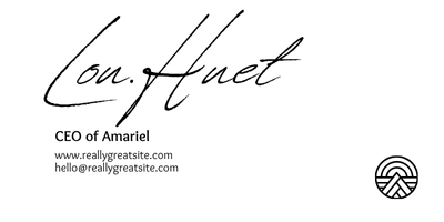 Elegant email signature