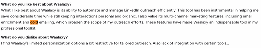 salesforge alternative Waalaxy review