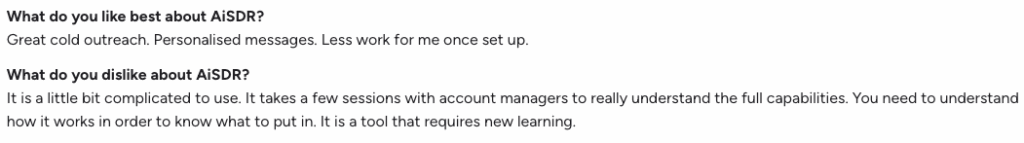 salesforge alternative aiSDR review