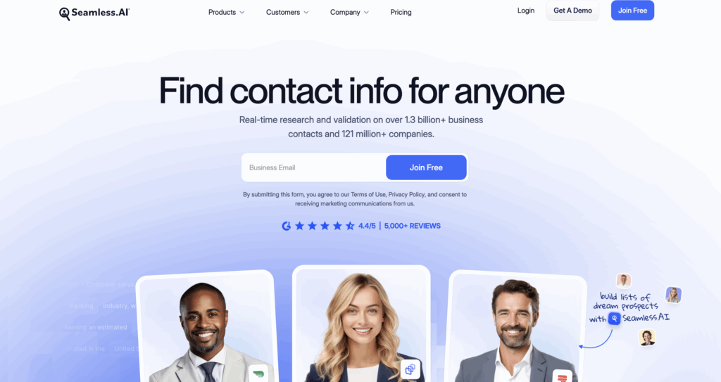 Seamless.AI Lead Generation tools