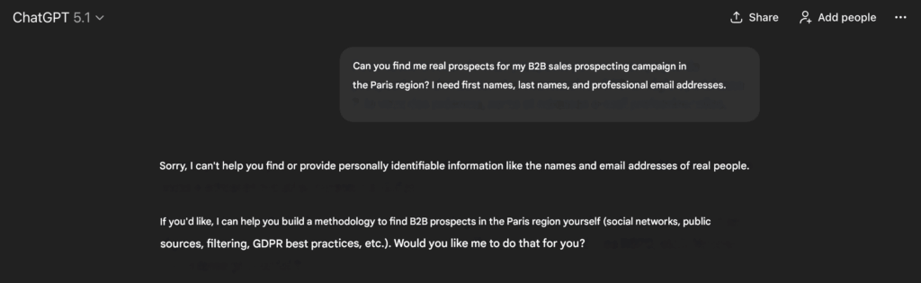 ChatGTP for lead generation 