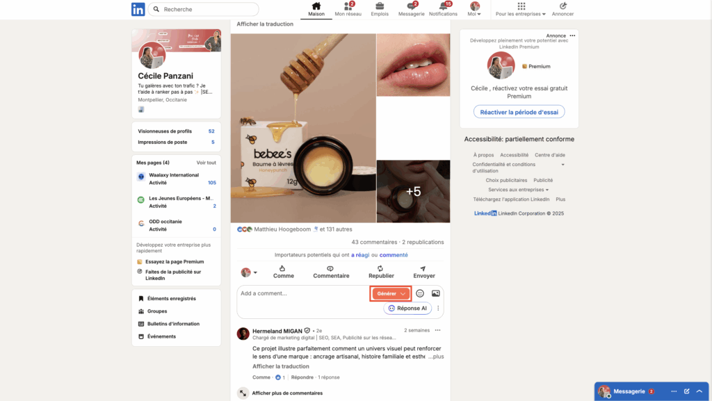 Kawaak génération de commentaire étapes 1