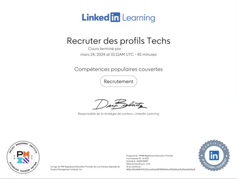 certification LinkedIn learning 