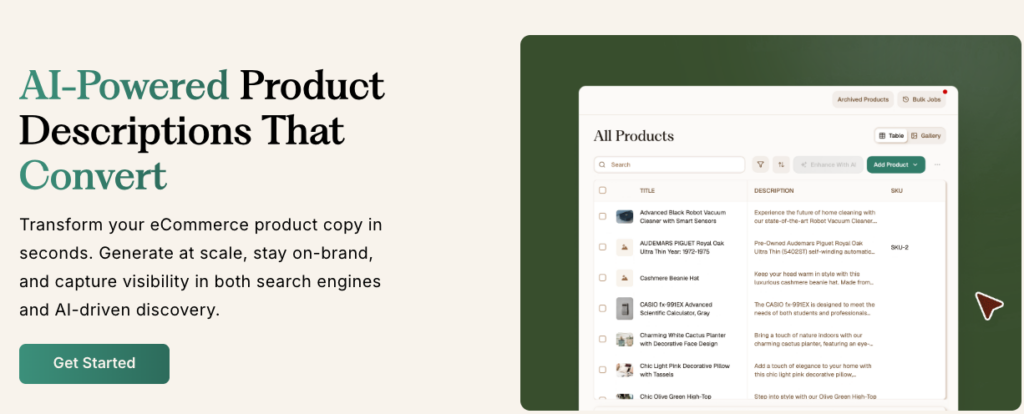 Jasper ai reviews Describely landing