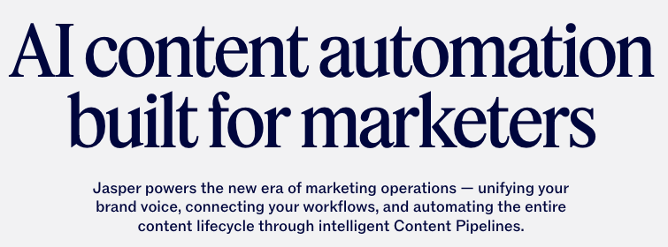 jasper ai reviews landing