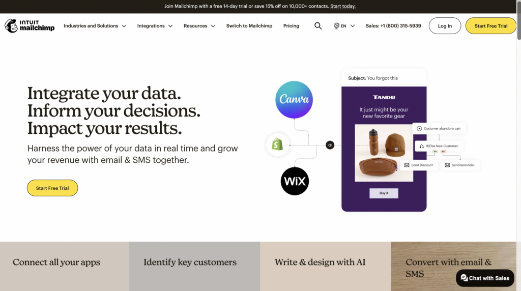 Mailchimp vs lemlist 