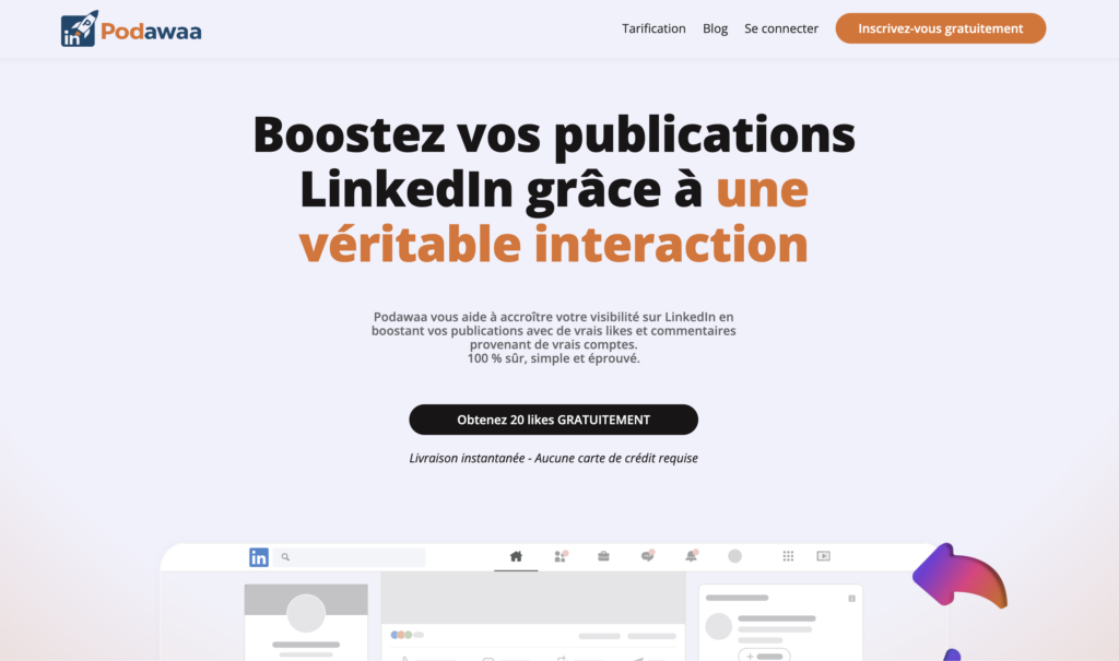 Pod d'engagement pour ne pas acheter commentaires LinkedIn