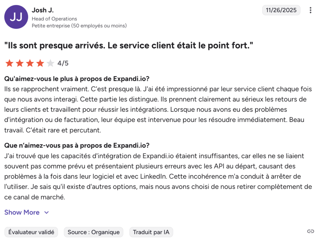 Expandi.io avis client
