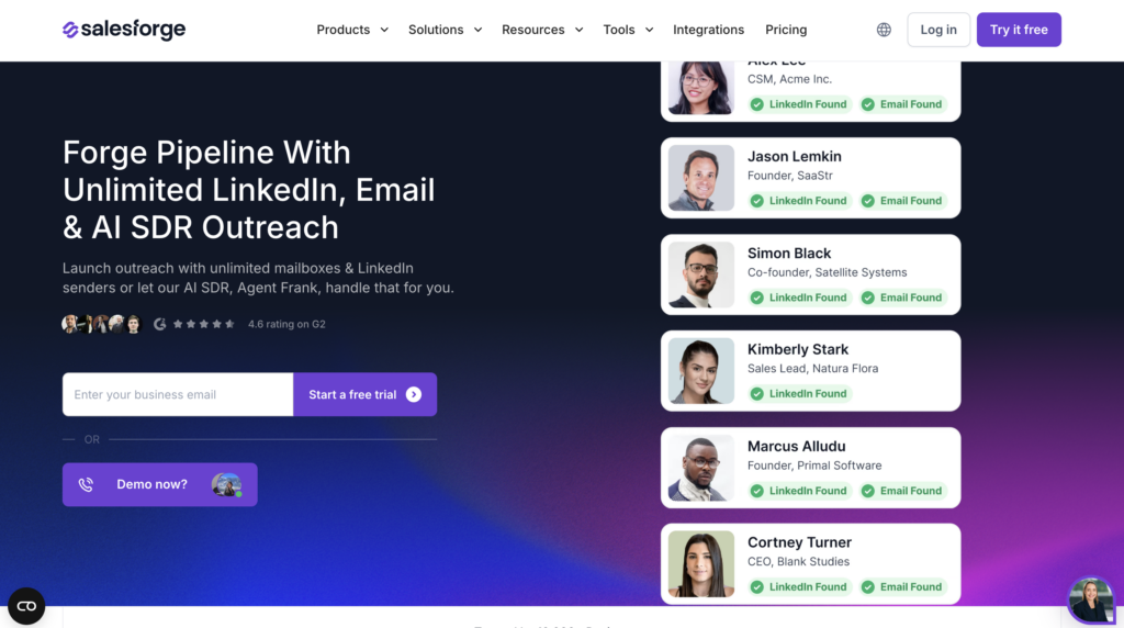 Salesforge alternative waalaxy 