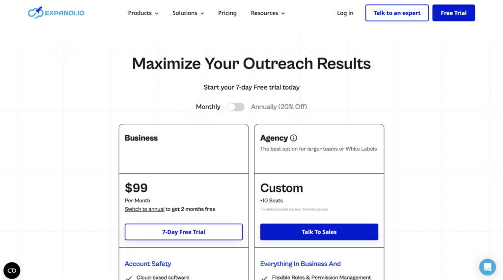 Expandi.io pricing 