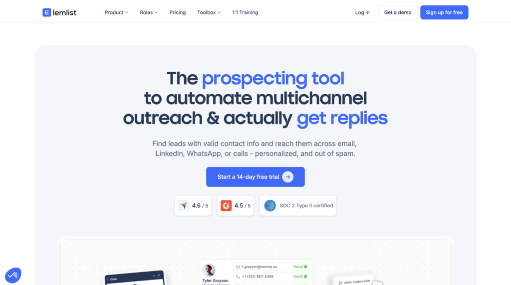 Lemlist alternative to Waalaxy