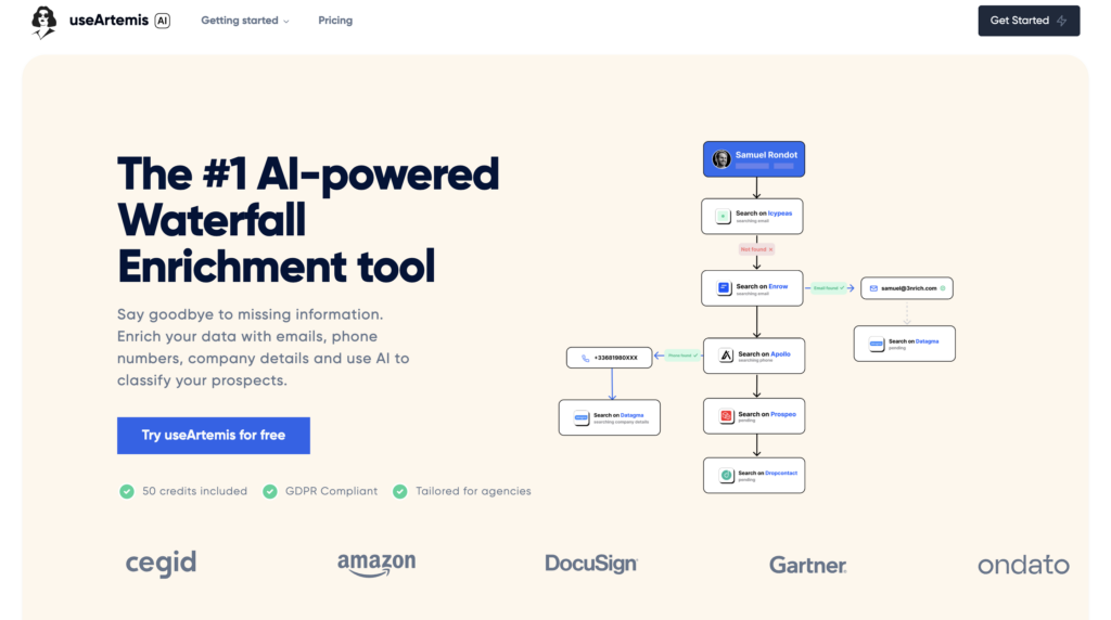 UseArtémis alternative to Waalaxy