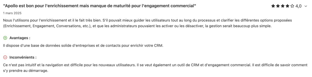 apollo.io customer reviews