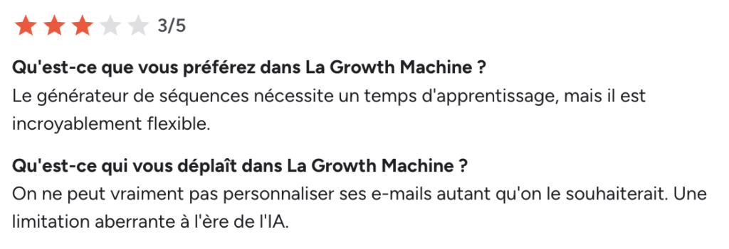 avis client la growth machine 