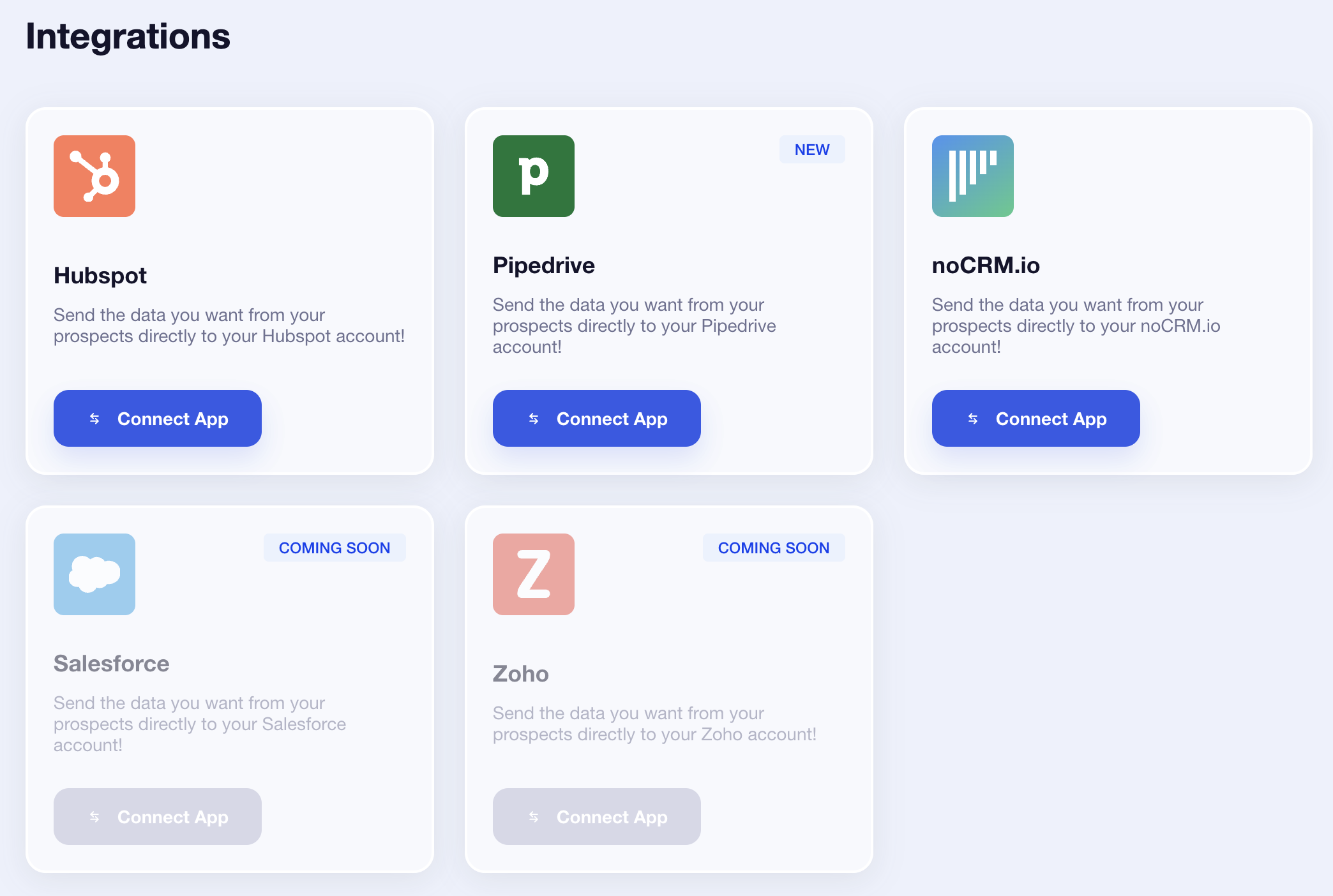 Dripify vs Waalaxy CRM integrations