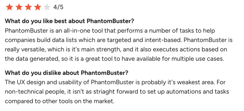 phantombuster reviews