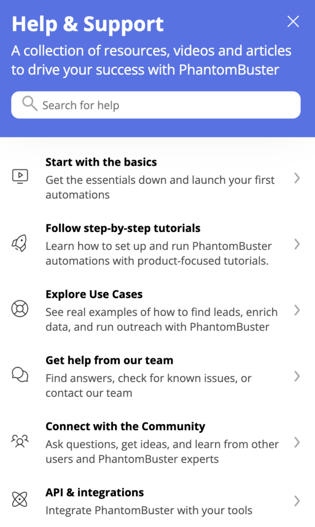 ressources phantombuster