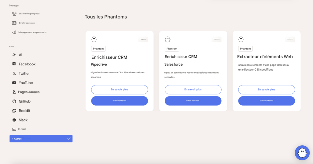 intégration phantombuster