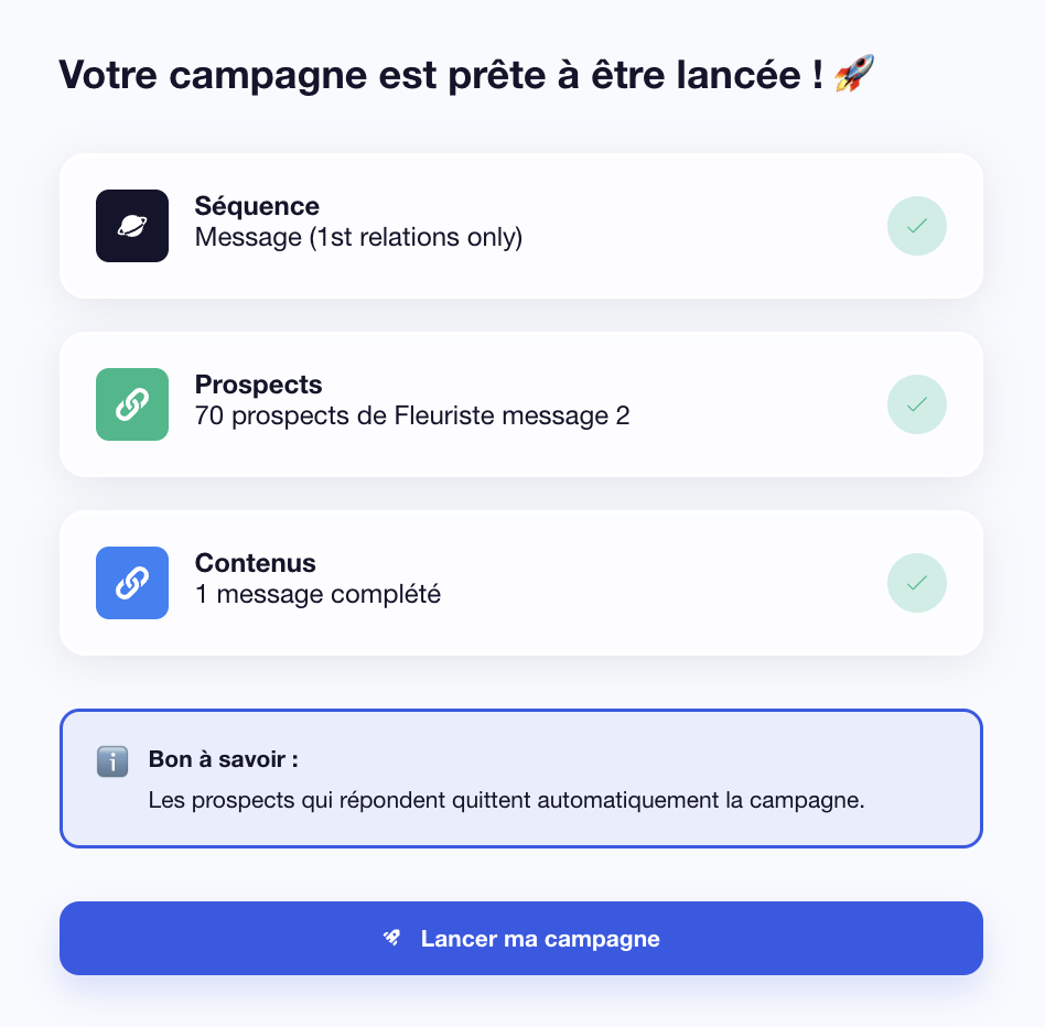 Lancer sa campagne de prospection Waalaxy