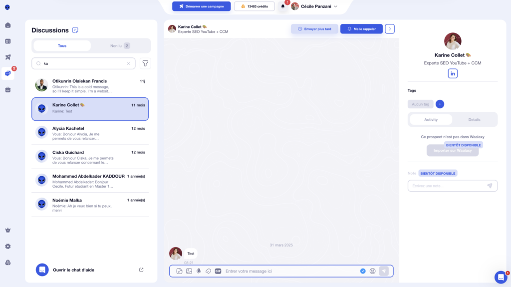 Account based prospecting avec l'inbox waalaxy 