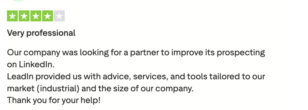 LeadIn customer reviews 