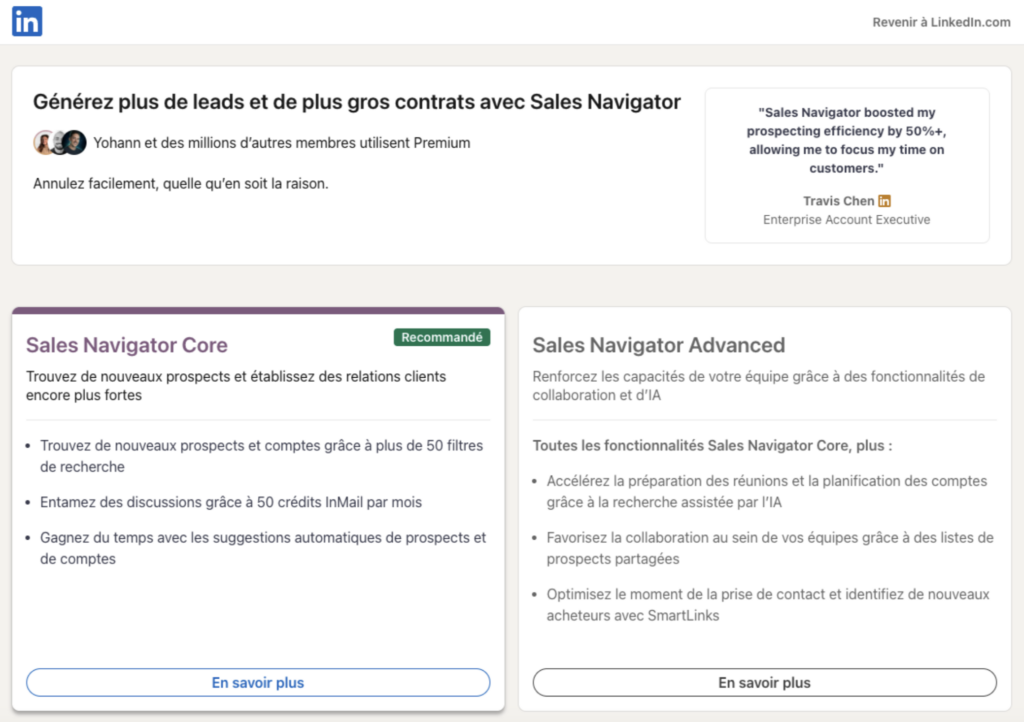 sales navigator vs sales navigator advanced 